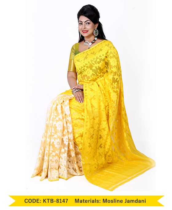 Moslin Jamdani Sharee (KTB-8147)