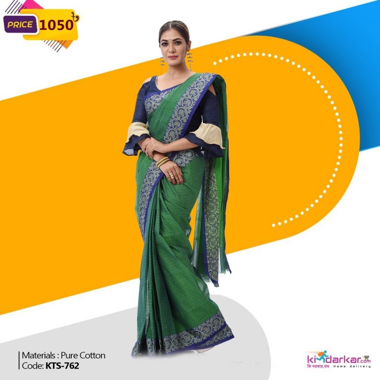 Tangail Pure Cotton Saree (KTS-762)