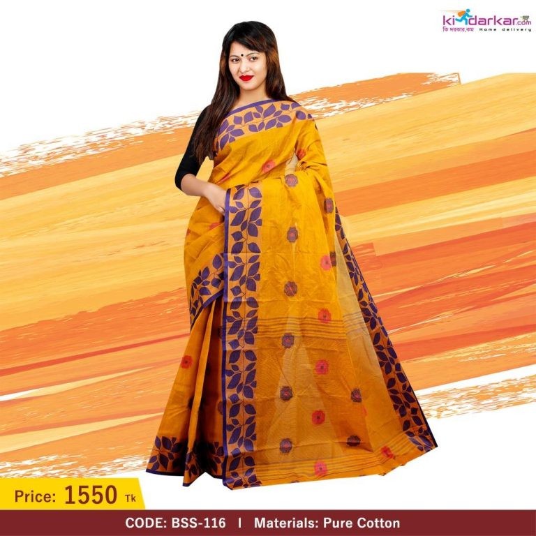 Tangail Pure Cotton Saree (BBS-116)